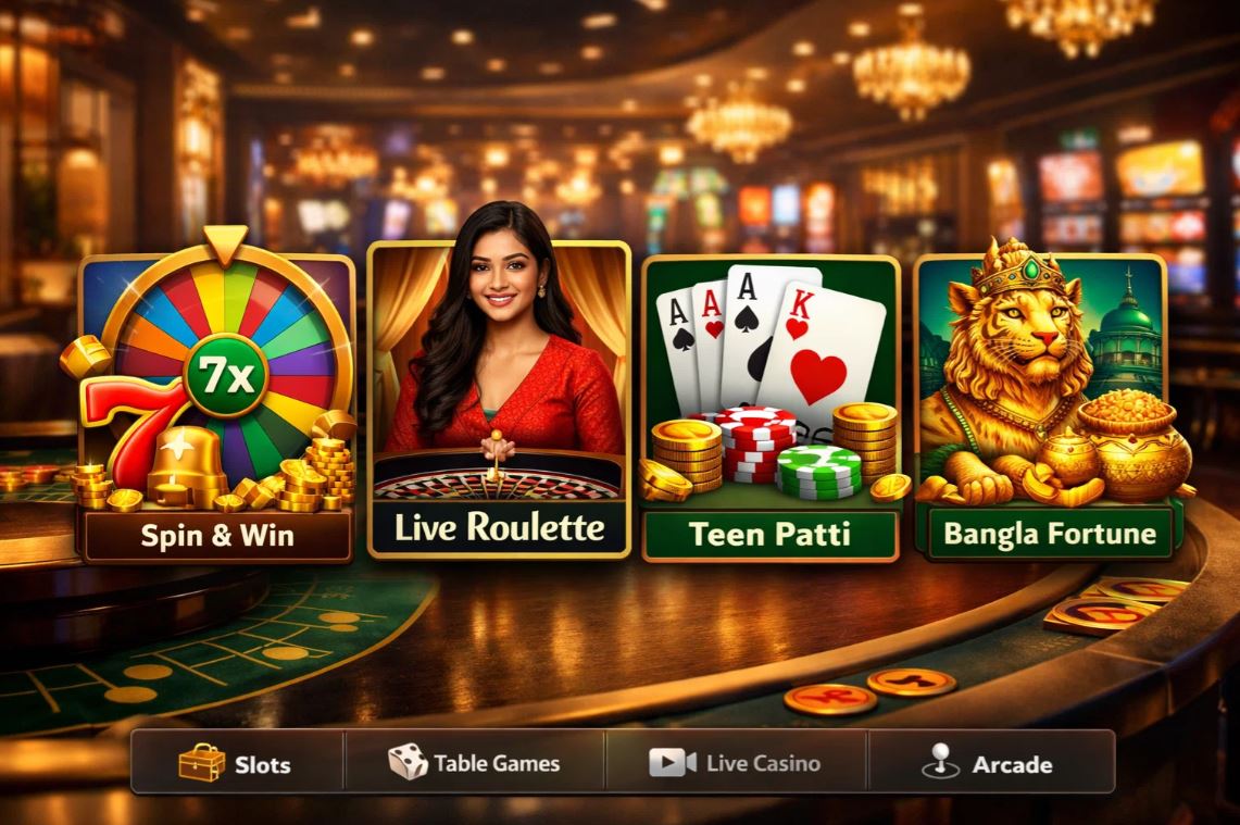 Bet365 casino game lobby overview for Bangladesh players