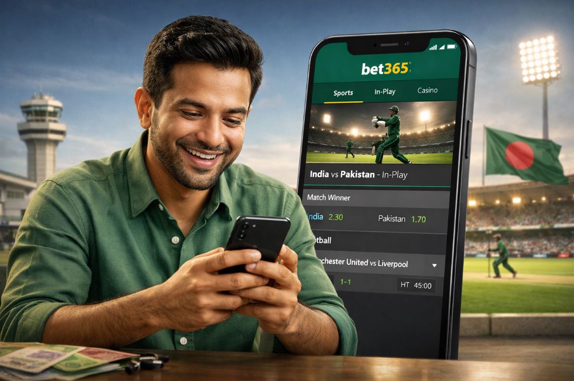 Bet365 mobile casino and sportsbook experience on a smartphone in Bangladesh