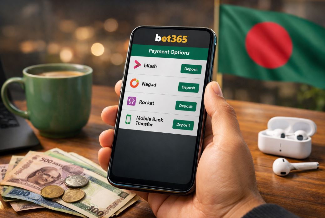 Bet365 mobile cashier and payment methods for users in Bangladesh
